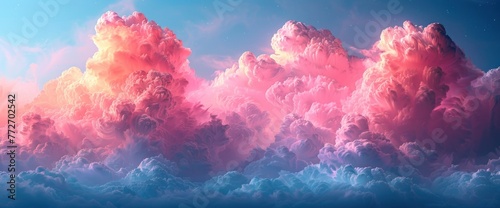 Beautiful Evening Sky Clouds, Background Banner HD