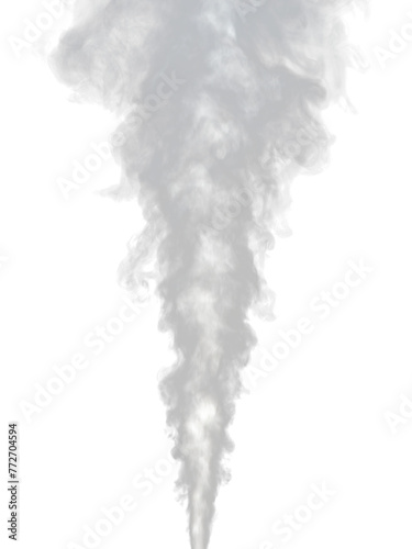 Abstract smoke steam isolated on a transparent background