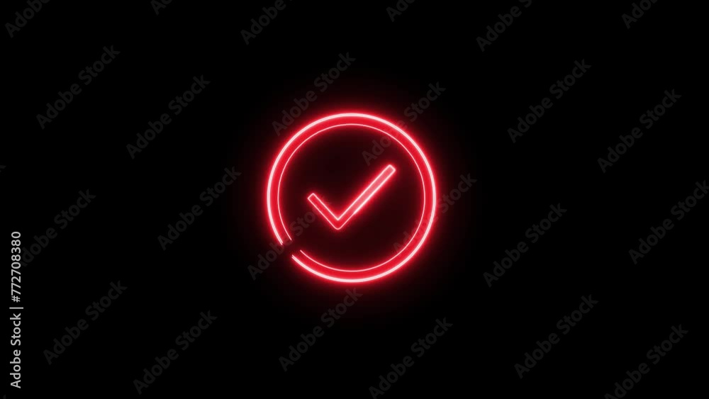 check mark icon. Animation of check mark icon. check mark icon. Animation of check mark icon.