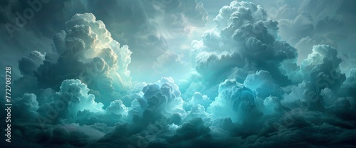 Cloudy Sky Background Nature Theme, Background Banner HD
