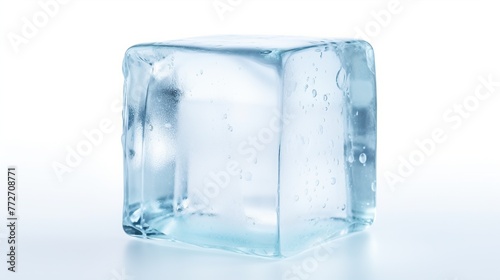 Ice cube isolated on white 