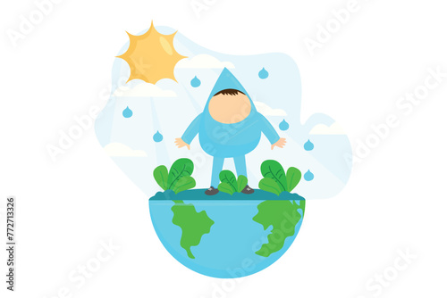 Earth Day Flat Illustration Design