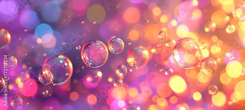 Bubbles, colorful abstract background © Natalia