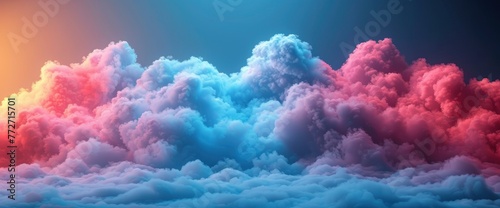 Pastel Colors Clouds Abstract Background, Background Banner HD