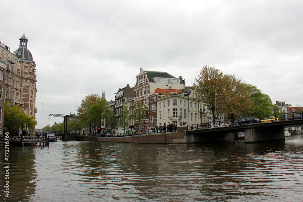 Fototapeta premium Amsterdam Netherlands 14 05 2023 . Amsterdam, the national capital of the Netherlands, is located in the west of the country.