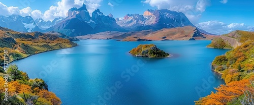 South America Chile Torres Del Paine, Background Banner HD