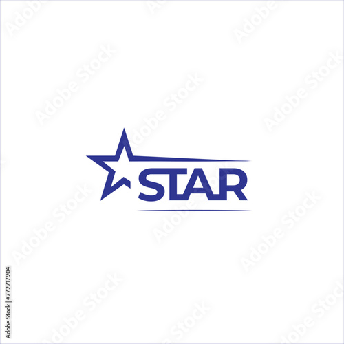 Golden blue Star logo vector stars icon creative star logo for star performer of star brand