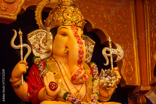 Ganapati idols in Ganesh Chaturthi Pune, Maharashtra, India photo