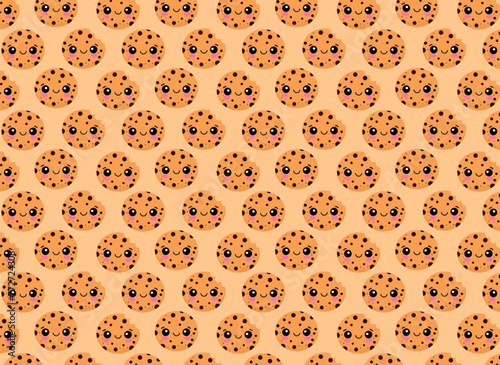 Cookie pattern, repeat, for backgrounds and textures