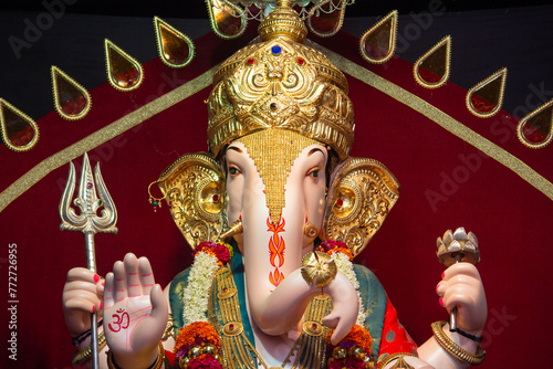Ganapati idols in Ganesh Chaturthi Pune, Maharashtra, India photo