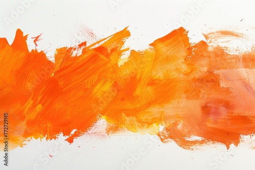 Bright Orange Art Texture Detail 