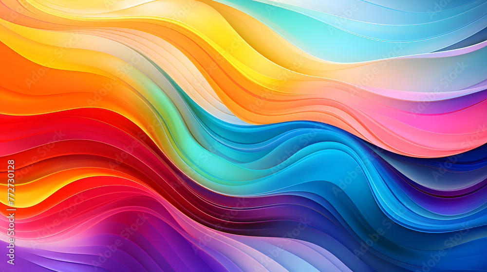 A colorful wave background with a rainbow in the middle. The colors are bright and vibrant, creating a sense of energy and excitement. The wave appears to be flowing and dynamic A colorful wave background with a rainbow in the middle. The colors are bright and vibrant, creating a sense of energy and excitement. The wave appears to be flowing and dynamic
