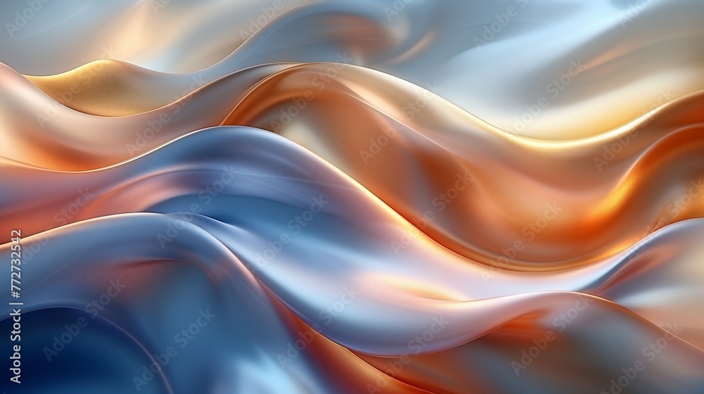 Pink, orange, and blue abstract silky background Pink, orange, and blue abstract silky background