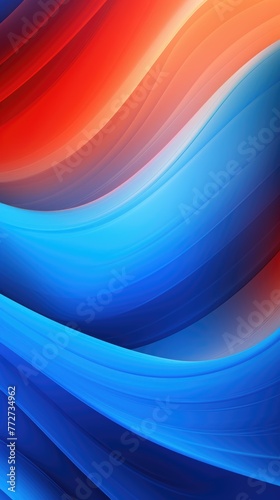 Blue and orange gradient wave wallpaper for Android