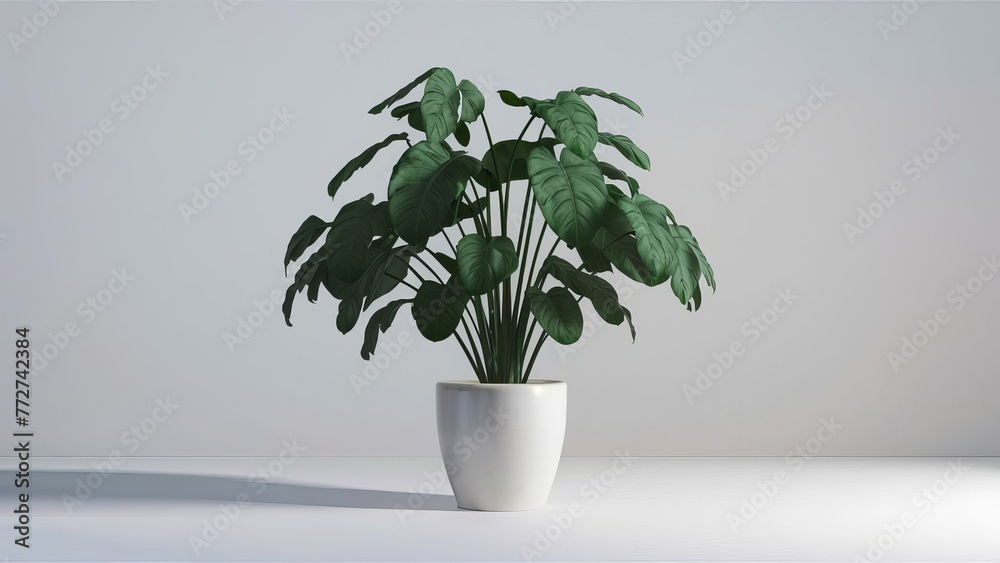 a realistic 3D rendering of an indoor plant a realistic 3D rendering of an indoor plant