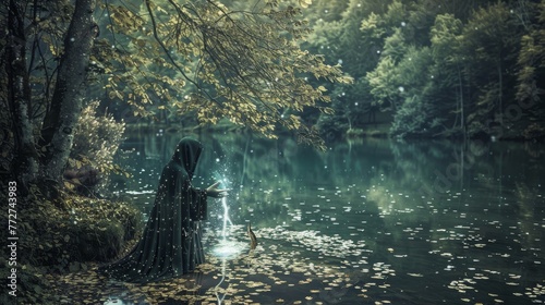 A mysterious cloaked figure...