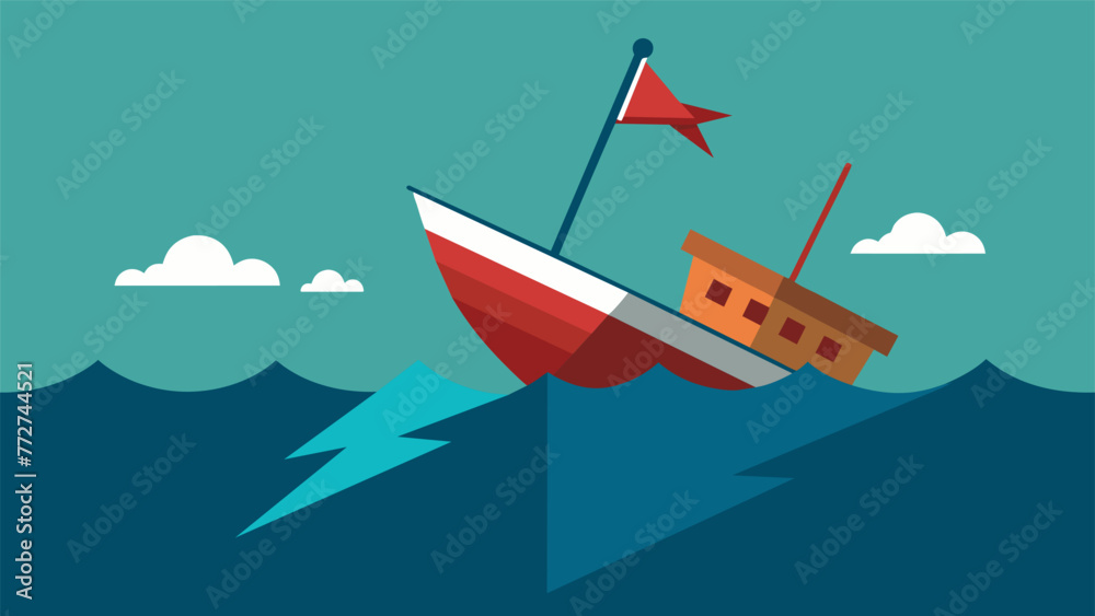 A picture of a boat with one half sinking and the other half staying afloat representing the detrimental effects of group polarization and the A picture of a boat with one half sinking and the other half staying afloat representing the detrimental effects of group polarization and the
