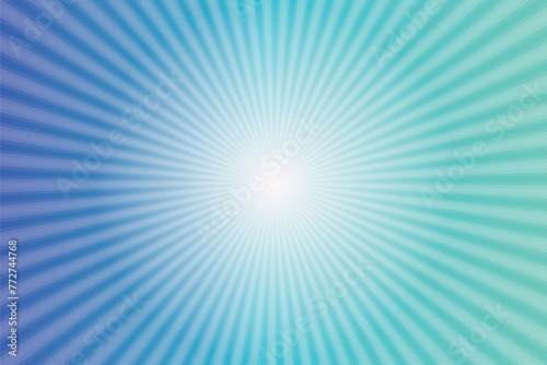 Sun rays vector. Abstract blue sun rays background