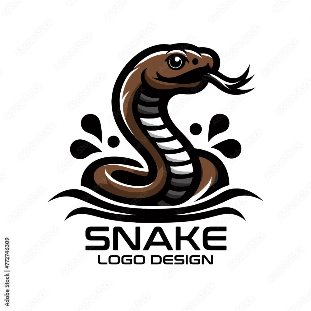 Fototapeta premium Snake Vector Logo Design