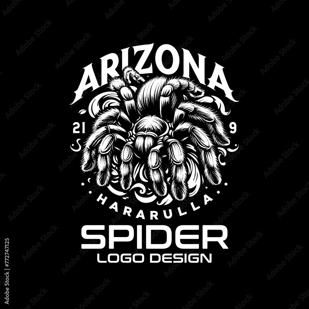 Obraz premium Spider Vector Logo Design