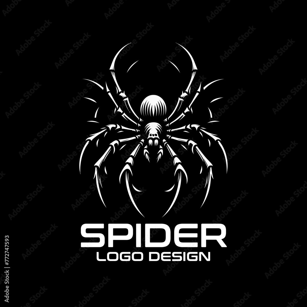 Obraz premium Spider Vector Logo Design