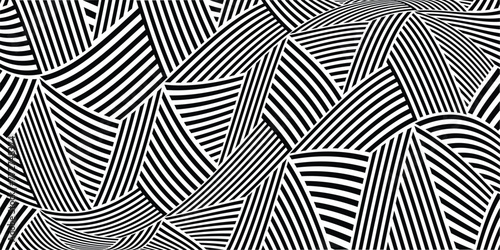 Seamless patterns with Modern stylish texture. Abstract repeating stripes geometric background. © Designflowbd