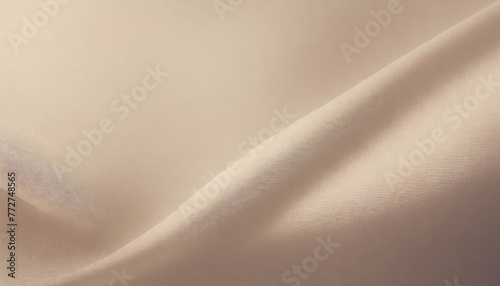 Beige Bliss: Blurred Cosmetics Background with Silk Drapery on Grainy Gradient