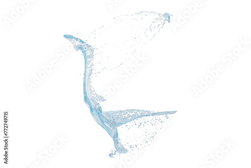 water splash isolated