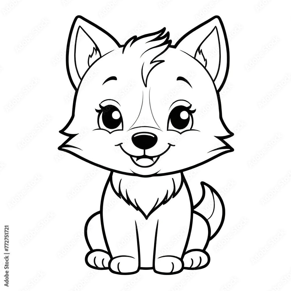 a fox with a sad face on a white background