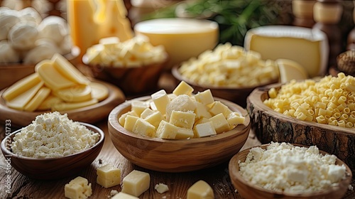 Artisanal cheese making farm, traditional methods, gourmet products photo