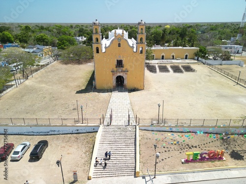 church of tecoh yucatan mexico photo