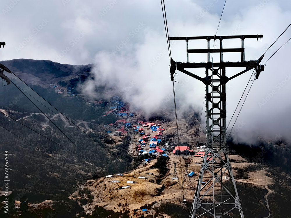 Obraz premium Nepal travel kathmandu bhaktapur kalinchowk nagarkot himalaya trekking