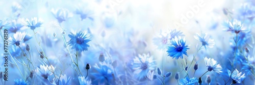 Cornflower Background For Graphic Design, High Quality Background