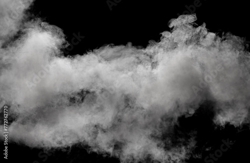 Smoke isolated on black background © schankz