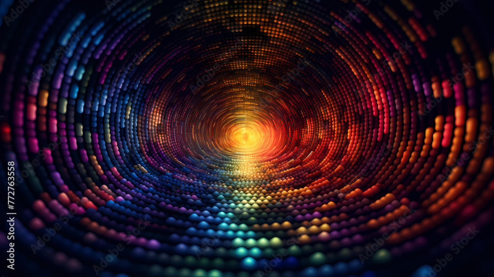 Abstract mosaic circle concentric colorful glitter background Abstract mosaic circle concentric colorful glitter background