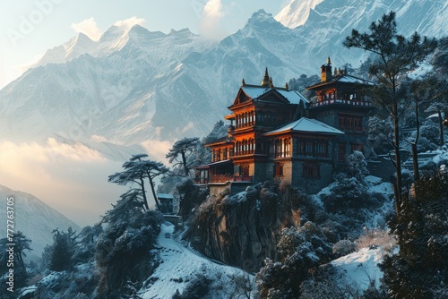 Buddhist monastery in Tibet