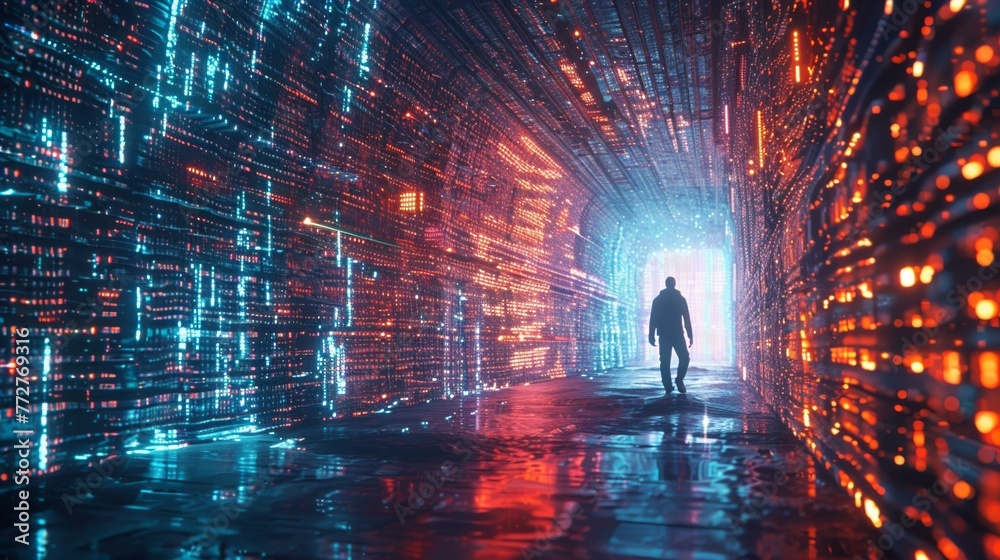 Data diggers in digital caverns, unearthing cryptic currency Data diggers in digital caverns, unearthing cryptic currency