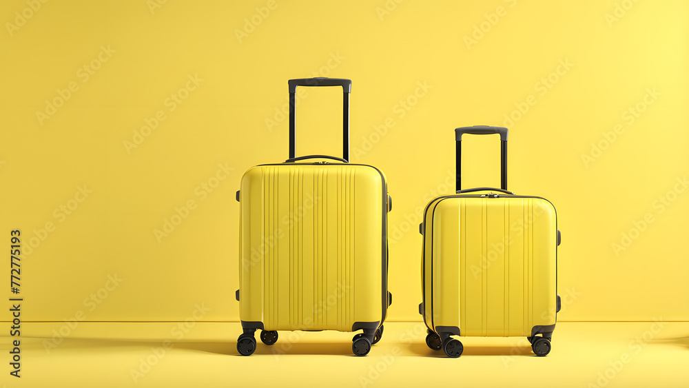Expedition Ready 3D Yellow Suitcase Template for Adventure Tours and Outdoor Exploration Expedition Ready 3D Yellow Suitcase Template for Adventure Tours and Outdoor Exploration