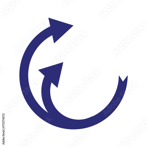 Free Download Circle arrow icon. Cycle, resumption , repeat concept. Vector illustration - GFXLoad