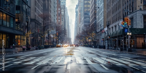 Fototapeta Naklejka Na Ścianę i Meble -  A photography of city street level 