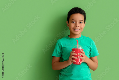 Little African-American boy...