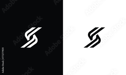 Professional and Minimalist Letter FF S FS Logo Design, Editable in Vector Format