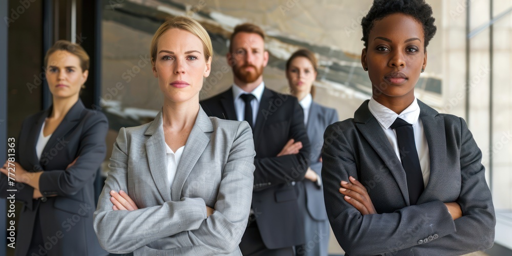 An image of bank employees 