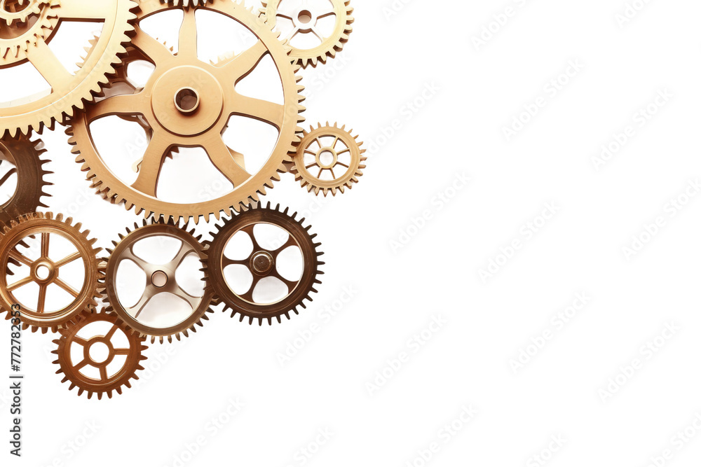 Time Unveiled: A Clockwork Symphony. On a Clear PNG or White Background. Time Unveiled: A Clockwork Symphony. On a Clear PNG or White Background.