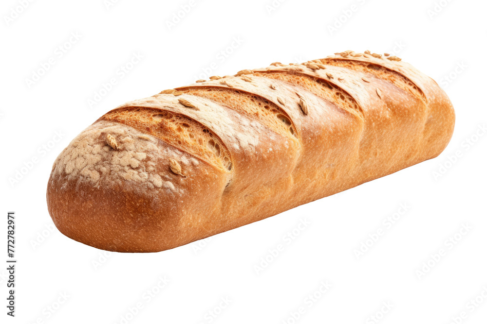 The Majestic Bread Loaf: A Culinary Delight. On a Clear PNG or White Background. The Majestic Bread Loaf: A Culinary Delight. On a Clear PNG or White Background.