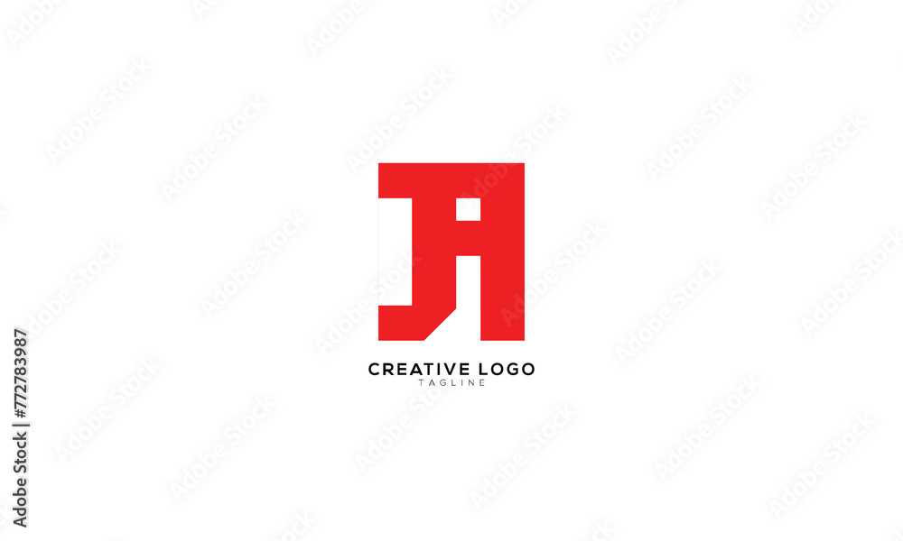 JA AJ Abstract initial monogram letter alphabet logo design JA AJ Abstract initial monogram letter alphabet logo design
