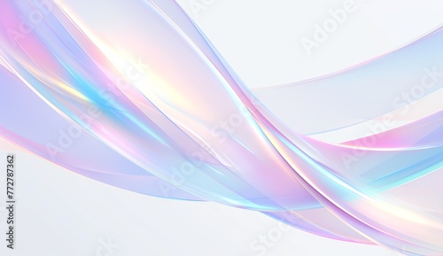 Minimalistic Banner Design: Abstract Pastel Color Background with Blurred Edges, Pastell Colors, Sky Blue and Peach Pink Gradient, Soft Focus