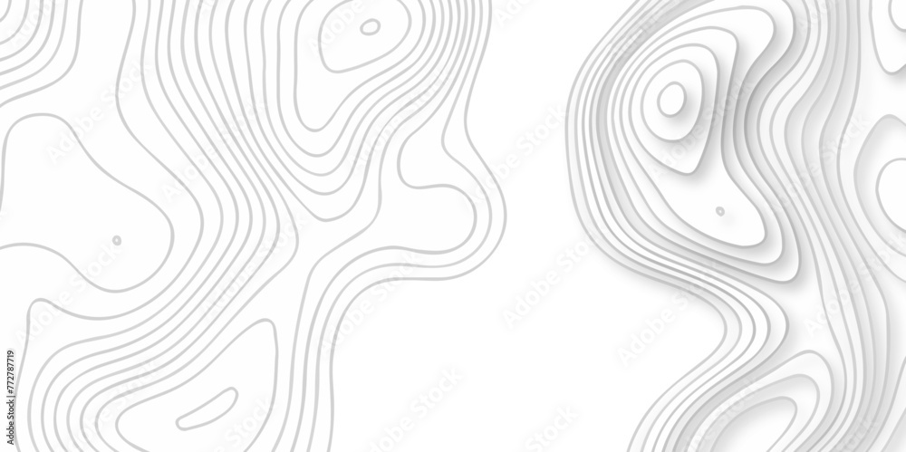 Abstract pattern with lines. Abstract sea map geographic contour map and topographic contours map background. Abstract white pattern topography vector background. Topographic line map background.