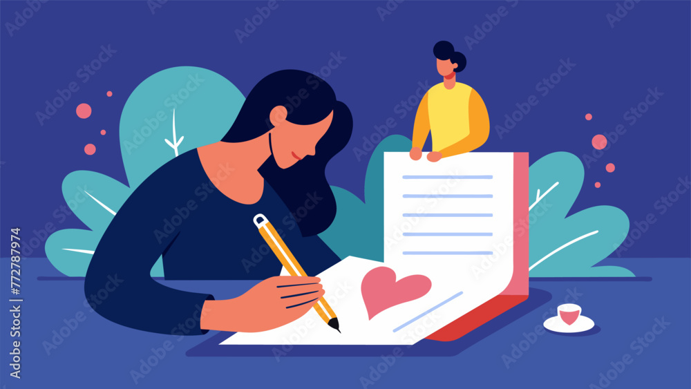 A person writing in a journal processing their emotions and working through their thoughts during the phase of acceptance after a divorce. A person writing in a journal processing their emotions and working through their thoughts during the phase of acceptance after a divorce.