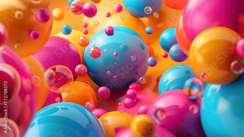  Colored plastic balls 